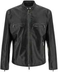 DSquared² - Solid Mandarin Collar Jacket - Lyst