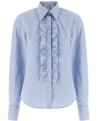 Ami Paris - Light Slim Stripes Shirt - Lyst