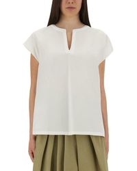 Aspesi - Relaxed Oversized Cotton Top - Lyst