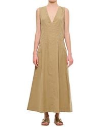 Bottega Veneta - Cappuccino Cotton Blend Dress - Lyst