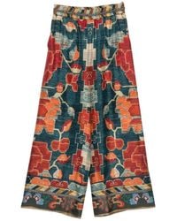 Pierre Louis Mascia - Printed Flat Front Pants - Lyst