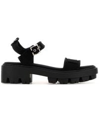 Prada - Open Round Toe Sandals - Lyst
