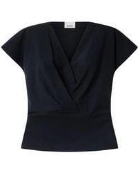 Isabel Marant - Solid V Neck T-Shirt - Lyst