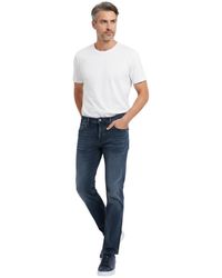 BOSS - Slim Mid Rise Jeans - Lyst