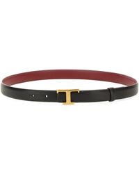 Tod's - Logo Buckle Reversible Belt - Lyst