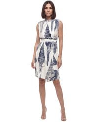 Stella McCartney - Printed Crew Neck Mini Dress - Lyst