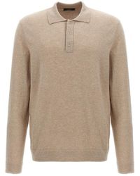 Zanone - Cashmere Wool Polo Shirt - Lyst