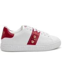 Versace - Studded Greca Sneakers - Lyst