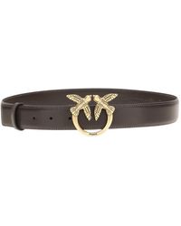 Pinko - Dark Love Birds Solid Belt - Lyst