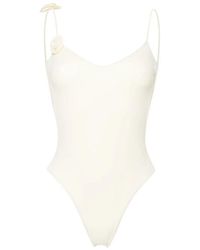 LaRevêche - Ivory Solid Swimwear - Lyst