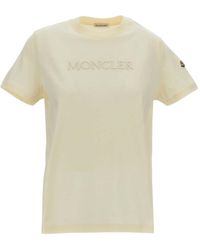 Moncler - Off Crew Neck T-Shirt - Lyst