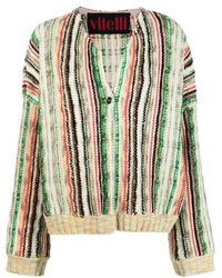 VITELLI - Linen Blend Cotton Cardigan - Lyst