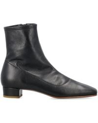 BY FAR - Leather Ankle Boots - Lyst