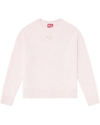 DIESEL - Logo Wool Blend Sweater - Lyst