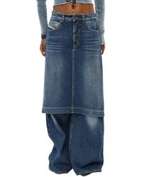 DIESEL - Loose Low Rise Jeans - Lyst