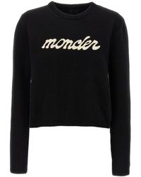 Moncler - Logo Wool And Cashmere Jumper - Lyst