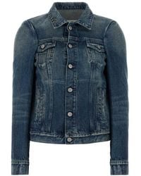 MM6 by Maison Margiela - Solid Shirt Collar Jacket - Lyst