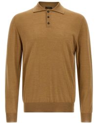 Zanone - Solid Polo Shirt - Lyst