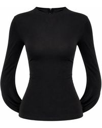 Alexander Wang - Solid Round Neck Top - Lyst