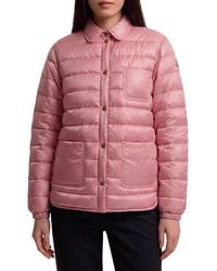 Moncler - Quilted Shirt Collar Jacket - Lyst
