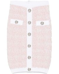 Balmain - Tweed Skirt - Lyst
