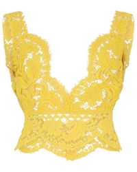 DSquared² - Lace V Neck Top - Lyst