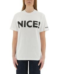 Moschino - Nice! Crew Neck T-Shirt - Lyst