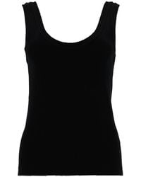 Brunello Cucinelli - Solid Scoop Neck Top - Lyst