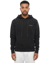 Off-White c/o Virgil Abloh - Embellished Logo Hoodie - Lyst