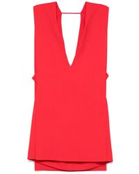 Sportmax 'agrume' Viscose Dress in Red | Lyst