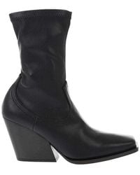 Stella McCartney - Leather Ankle Boots - Lyst