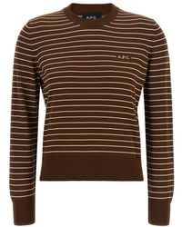 A.P.C. - Crew Neck Sweater - Lyst