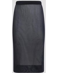 Saint Laurent - Knit Pencil Skirt - Lyst