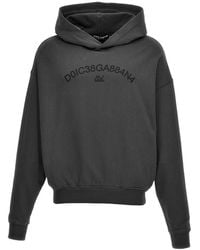 Dolce & Gabbana - Logo Print Hoodie - Lyst