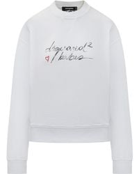 DSquared² - Classic Giro Neck Sweatshirt - Lyst