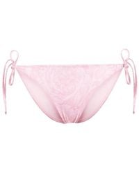 Versace - Barocco-Print Bikini Bottom - Lyst
