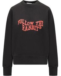 MSGM - Graphic Crew Neck Sweatshirt - Lyst