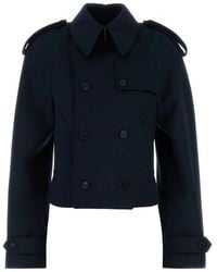 McQueen - Midnight Wool Trench Coat - Lyst
