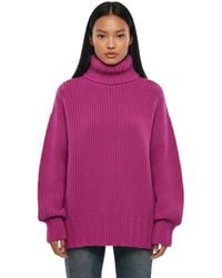 Lanvin - Fuchcia Turtle Neck Sweater - Lyst