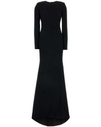 Gucci - Crepe Long Dress - Lyst