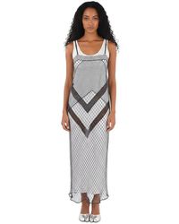 Maison Margiela - Geometric Scoop Neck Maxi Dress - Lyst