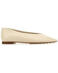 Bottega Veneta - Ivory Leather Sofia Ballerinas - Lyst