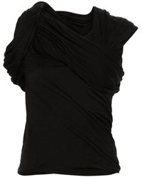 Rick Owens - Harness T Draped Top - Lyst