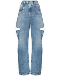 Maison Margiela - Cut-Out Jeans - Lyst