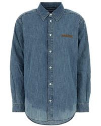 Miu Miu - Regular Solid Shirt - Lyst