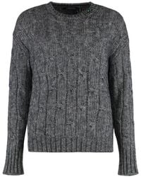 Max Mara - Crew Neck Knitted Sweater - Lyst