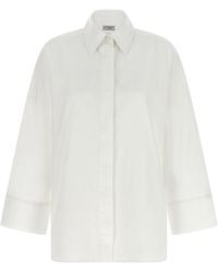 Alberto Biani - Oversized Solid Shirt - Lyst
