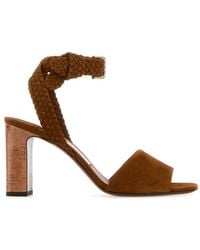Jimmy Choo - Solid Open Toe Heels - Lyst