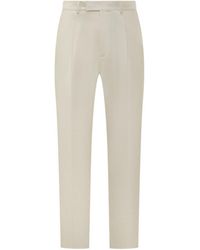 ZEGNA - Tailored Flat Front Pants - Lyst