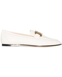 Tod's - Flat Shoes White - Lyst